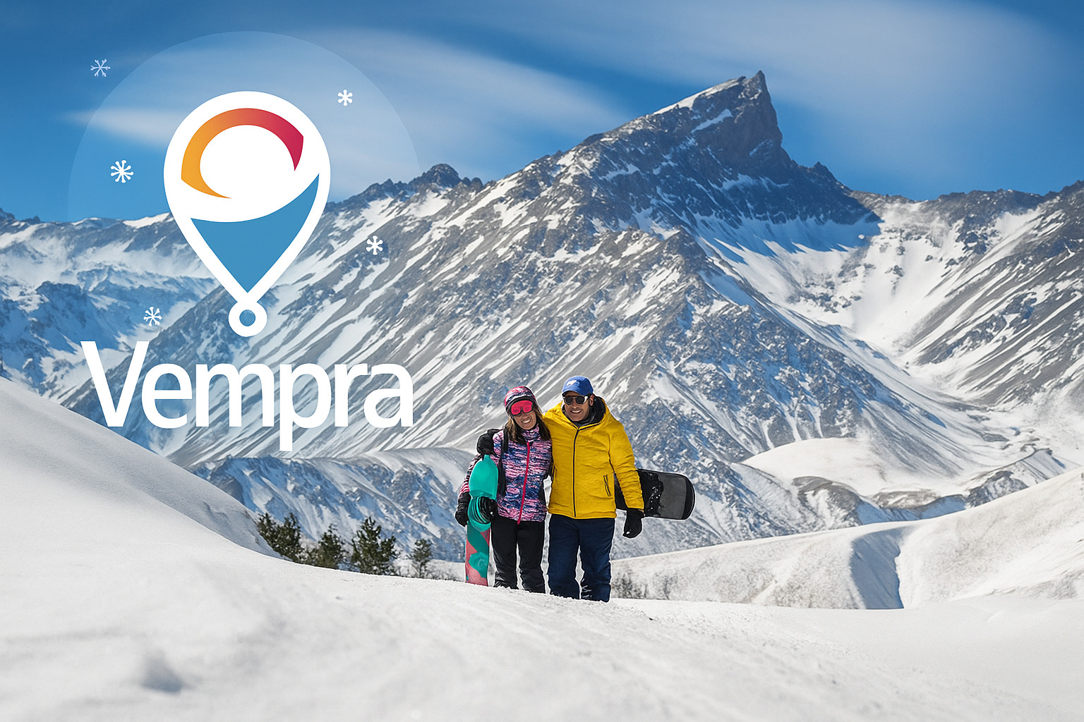 Familia disfrutando la nieve